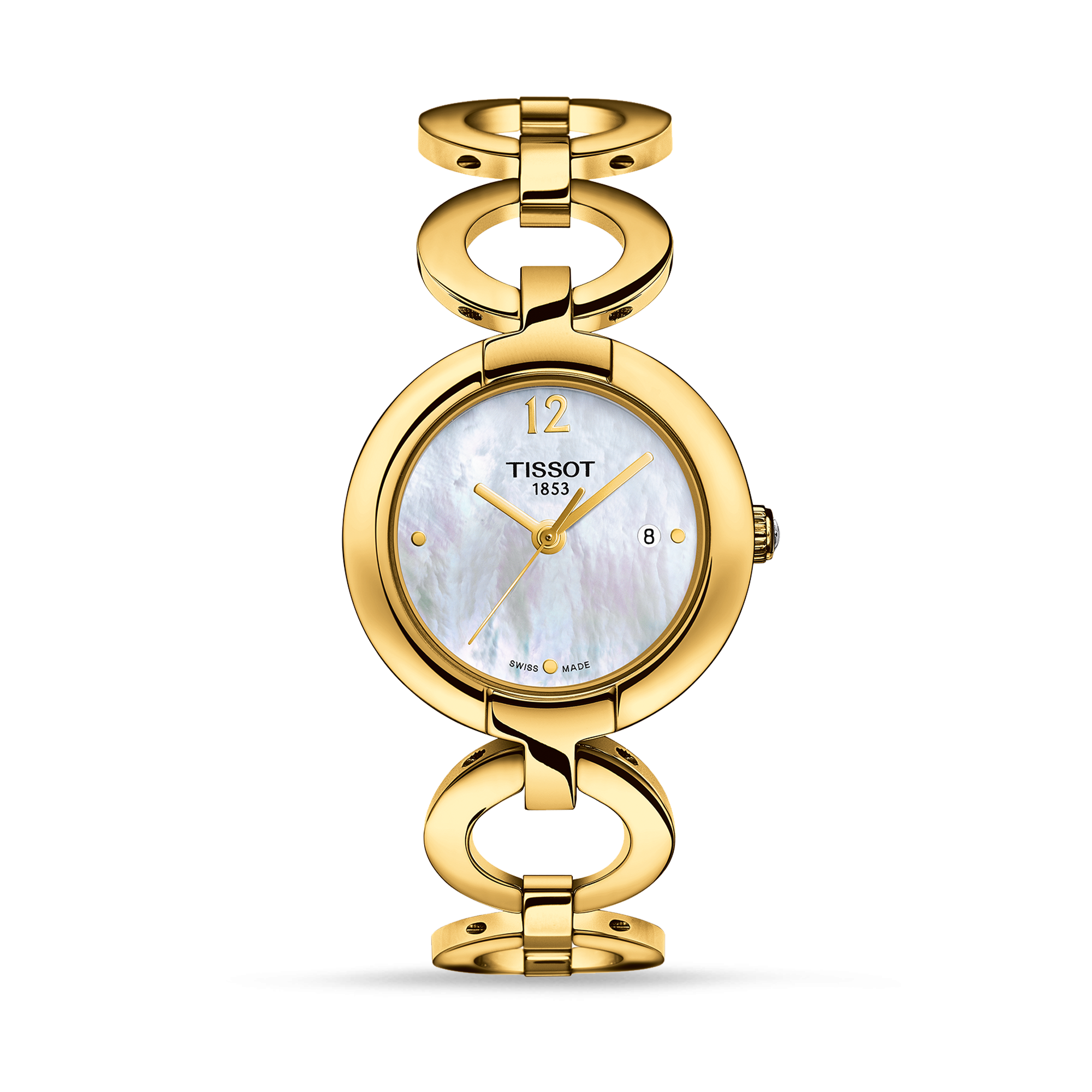 TISSOT Pinky Mother of Pearl Dial Ladies Watch T084.210.33.117.00 - Kamal Watch Company