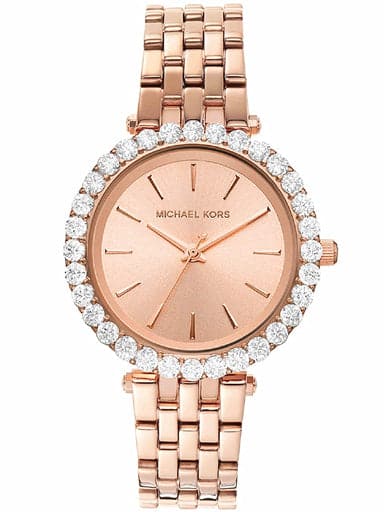 Michael Kors Darci Three-Hand Rose Gold-Tone Stainless Steel Watch MK4514 - Kamal Watch Company