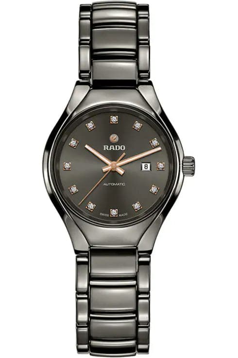 Rado True Automatic Diamonds Grey Dial Women Watch - Kamal Watch Company