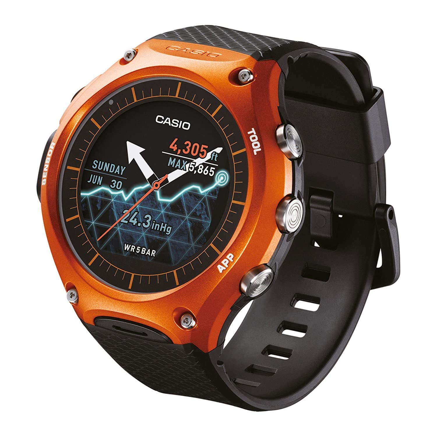 Casio Outdoor Smart Watch Digital Grey Dial Unisex Watch WSD-F10RG(SW002)