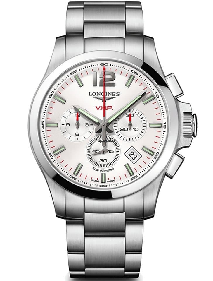 Longines Conquest V.H.P. Chronograph 42mm Men's Watch L37174766 - Kamal Watch Company