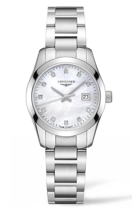Longines Conquest Classic Quartz 29.5 mm Watch For Women's L22864876 - Kamal Watch Company