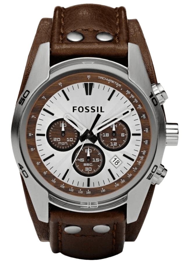Fossil Coachman Chronograph Brown Leather Watch - Kamal Watch Company