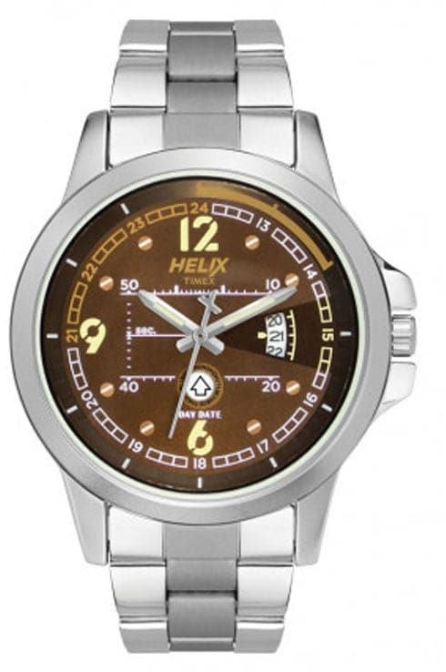 Timex Helix Brown Dial Men Watch TW023HG15 - Kamal Watch Company