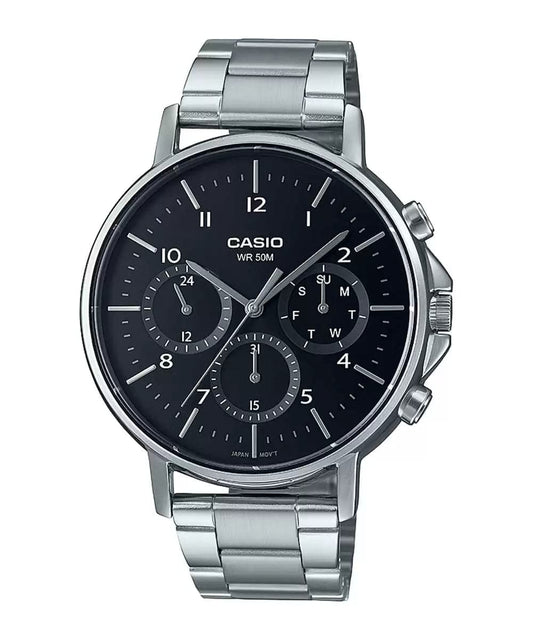 CASIO ENTICER MEN Silver Analog - Men's Watch A1845 - Kamal Watch Company
