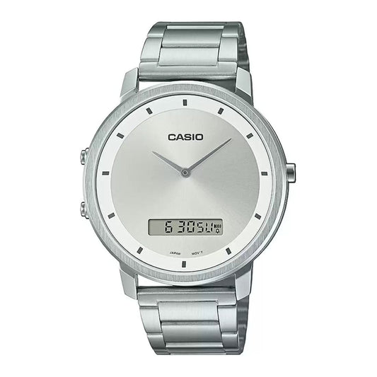CASIO ENTICER MEN Silver Analog-Digital - Men's Watch A1960 - Kamal Watch Company