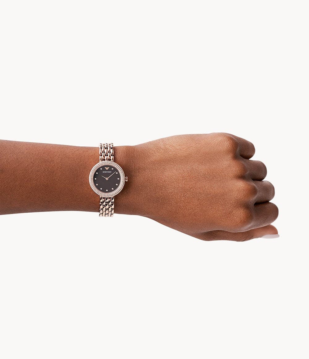 Emporio Armani Two-Hand Rose Gold Stainless Steel Watch AR11418 - Kamal Watch Company