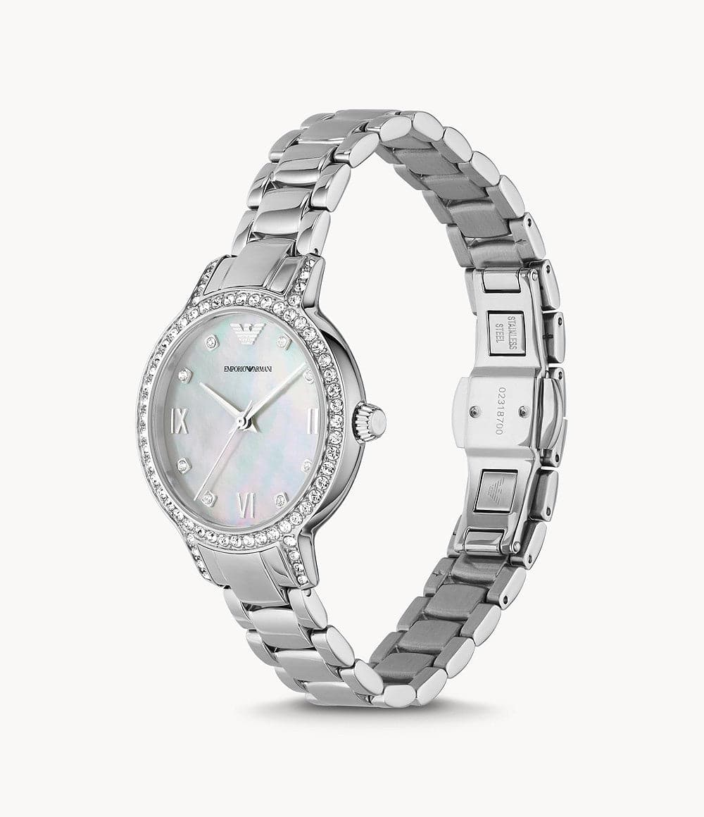 Emporio Armani Three-Hand Stainless Steel Watch AR11484i - Kamal Watch Company