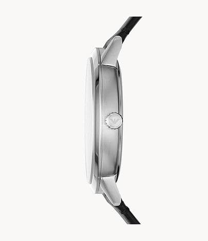 Emporio Armani Three-Hand Date Black Leather Watch AR11509I - Kamal Watch Company