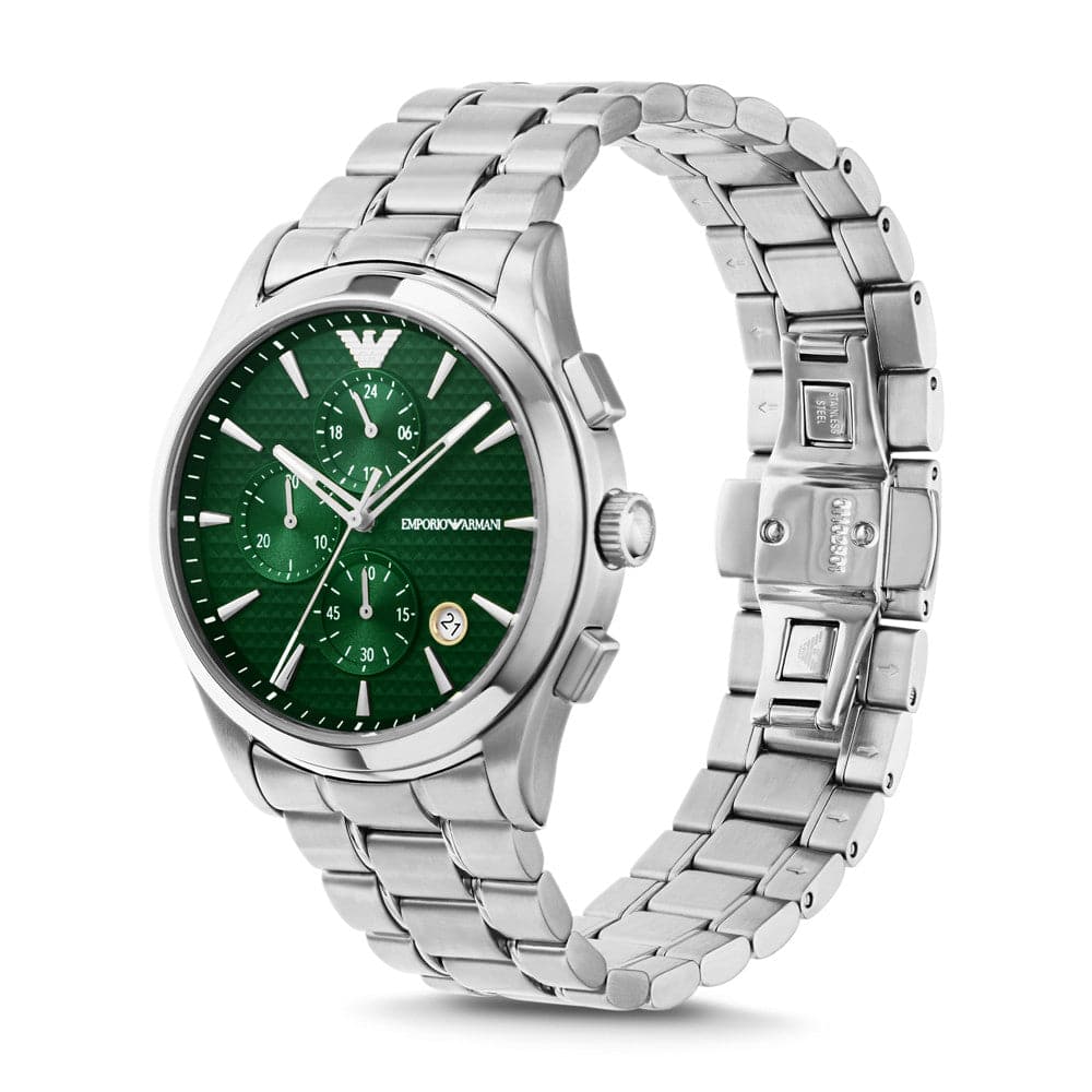 Emporio Armani Chronograph Stainless Steel Watch - Kamal Watch Company