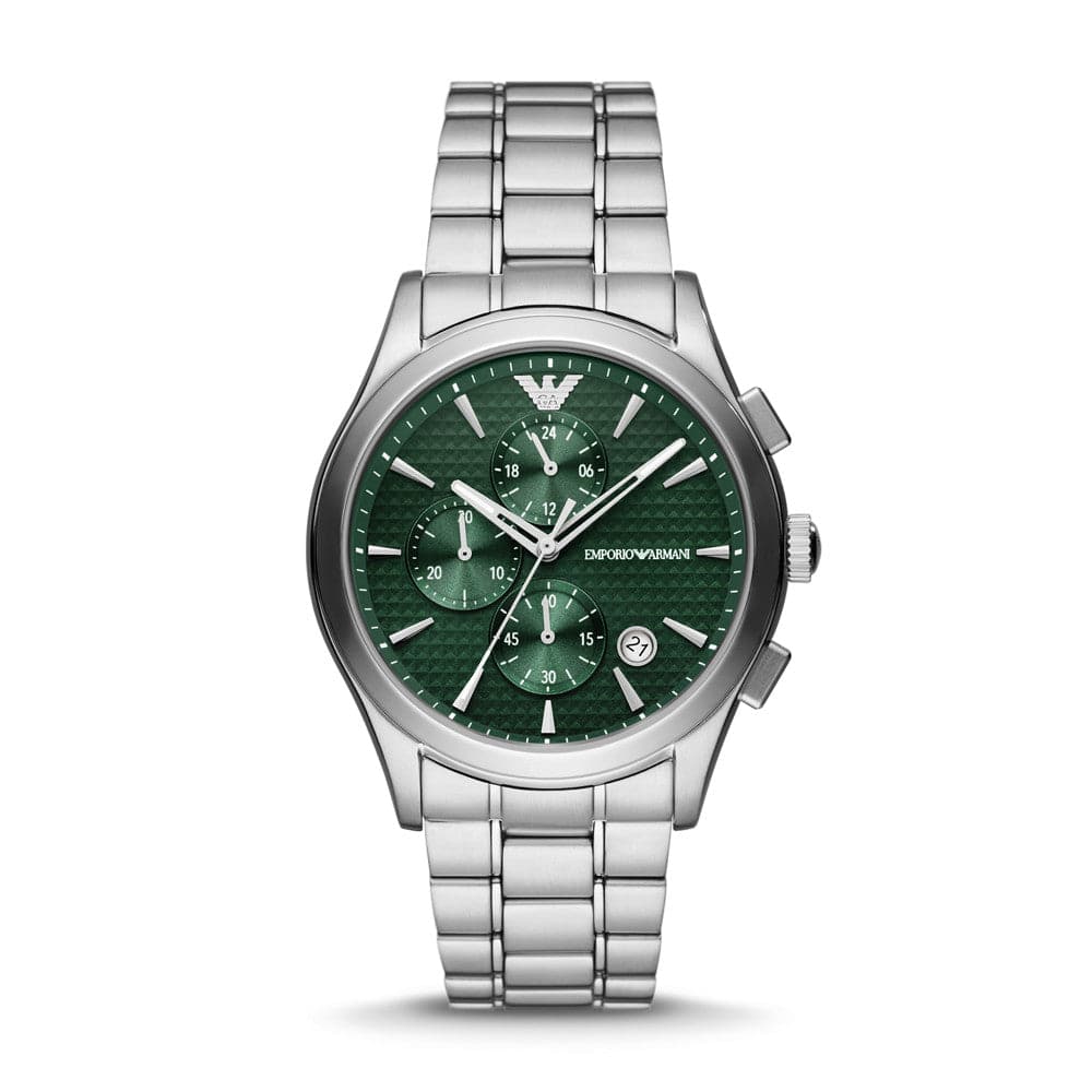 Emporio Armani Chronograph Stainless Steel Watch - Kamal Watch Company