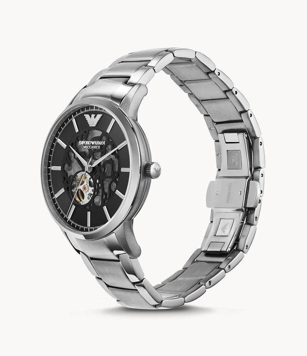 Emporio armani meccanico deals automatic mens watch
