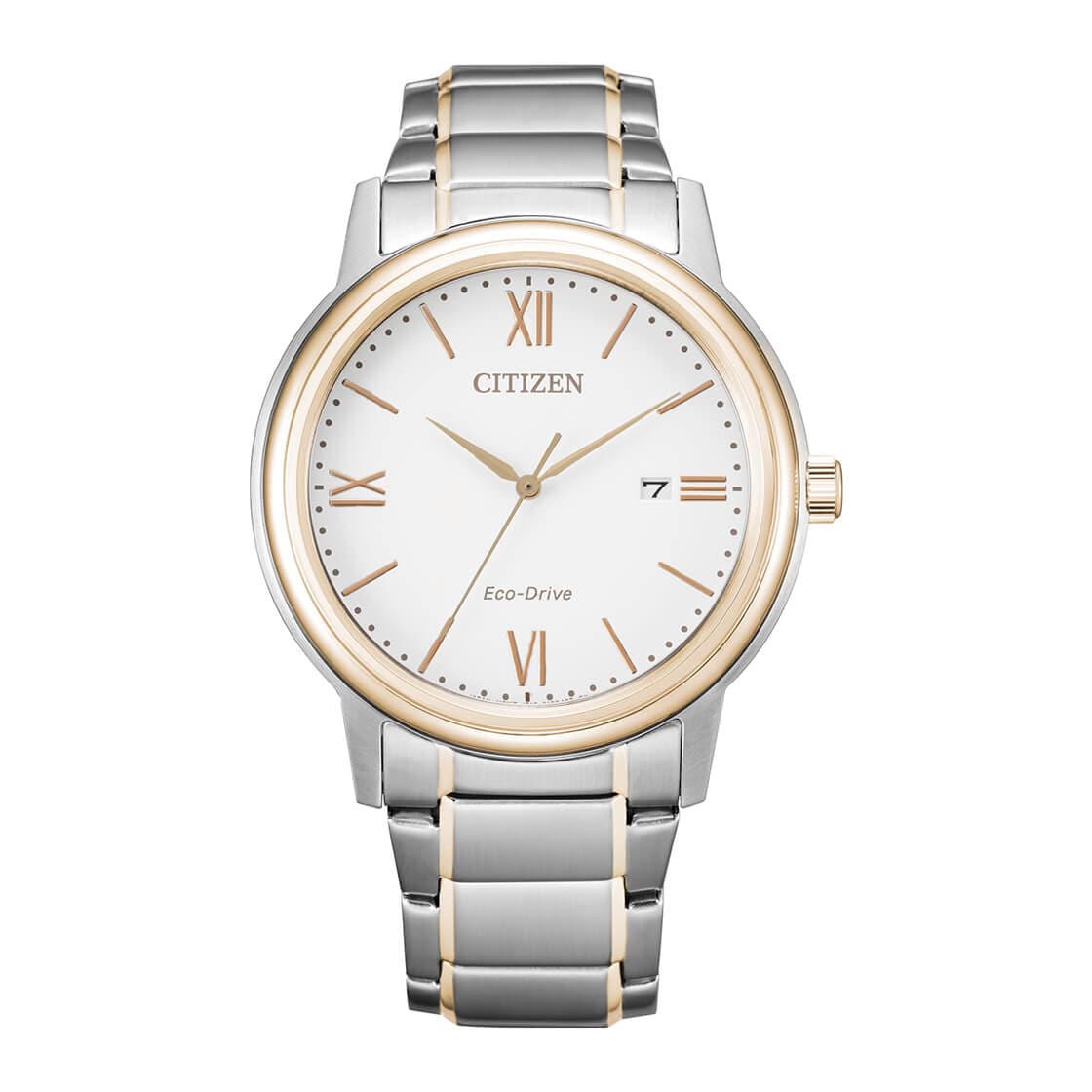 CITIZEN ECO-DRIVE GENTS WATCH WHITE DIAL - AW1676-86A - Kamal Watch Company