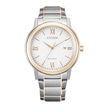 CITIZEN ECO-DRIVE GENTS WATCH WHITE DIAL - AW1676-86A - Kamal Watch Company