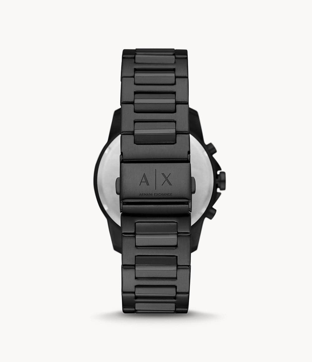 Armani Exchange Chronograph Black Stainless Steel Watch AX1722