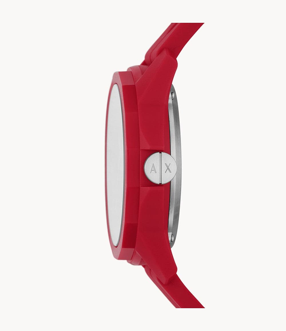 Armani Exchange Automatic Red Silicone Watch AX1728 - Kamal Watch Company