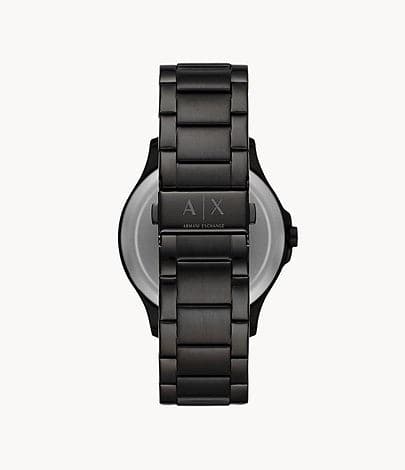 Armani Exchange Automatic Quartz Three-Hand Date Black Stainless Steel Watch AX2444I - Kamal Watch Company