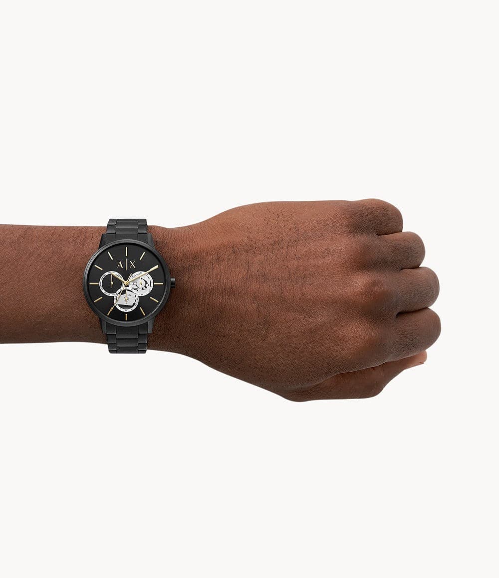 Armani Exchange Multifunction Black Stainless Steel Watch AX2748I