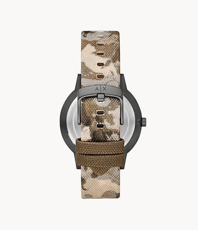 Armani Exchange Three-Hand Beige rPET Watch AX2753I - Kamal Watch Company