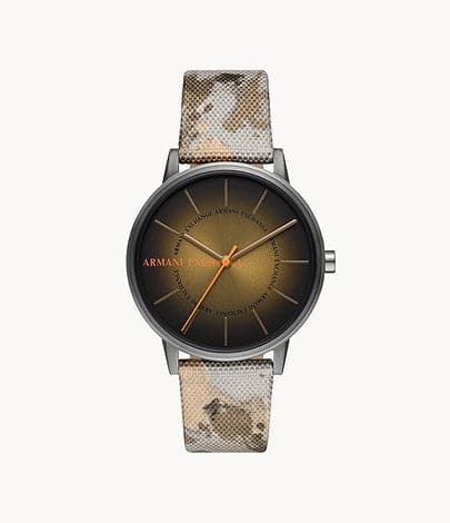 Armani Exchange Three-Hand Beige rPET Watch AX2753I - Kamal Watch Company