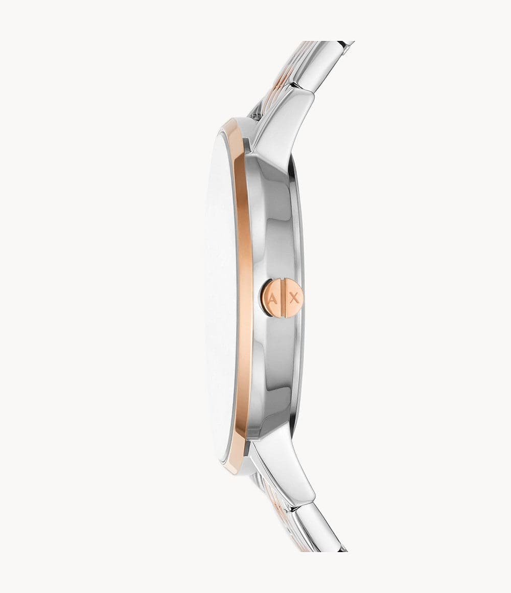 Armani Exchange Three-Hand Two-Tone Stainless Steel Watch AX5580I - Kamal Watch Company