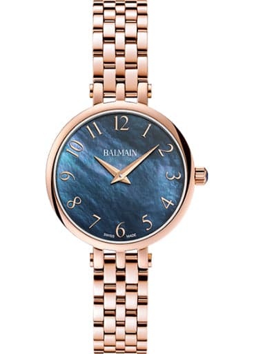 Balmain Sedirea Blue MOP Dial Steel Rose Gold Women's Watch - Kamal Watch Company
