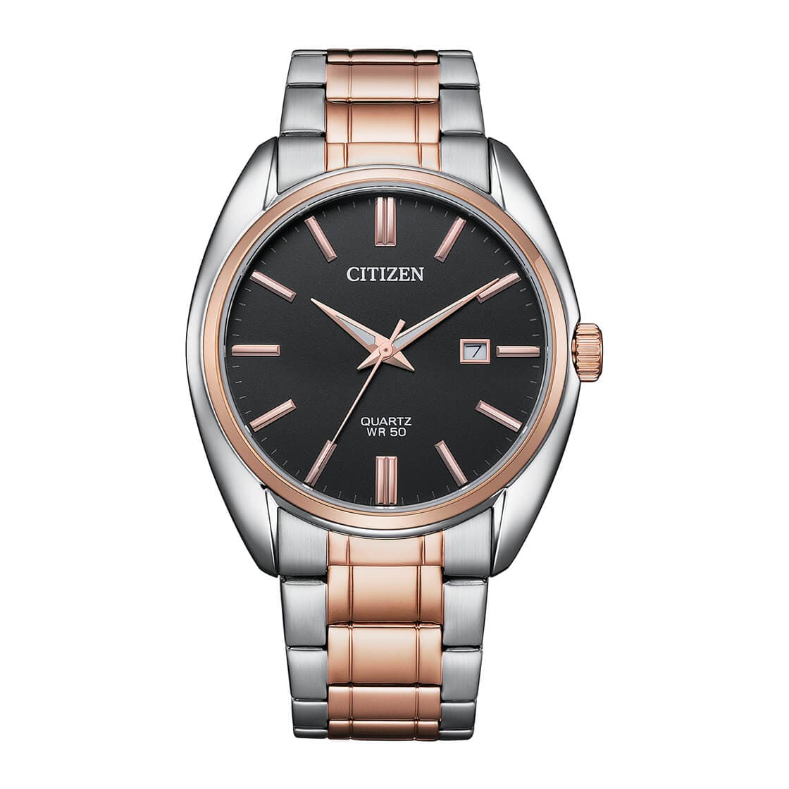 CITIZEN QUARTZ GENTS WATCH BLACK DIAL - BI5104-57E - Kamal Watch Company