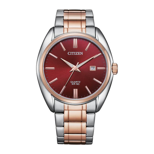 CITIZEN QUARTZ GENTS WATCH WINE RED DIAL - BI5104-57X - Kamal Watch Company