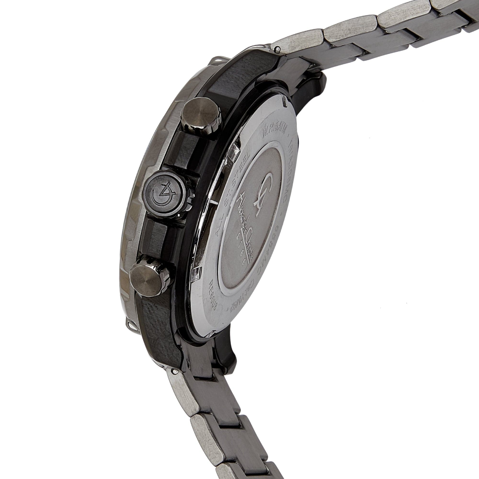 AC 6554 MCB Chronograph For Men – Polished Silver - Kamal Watch Company