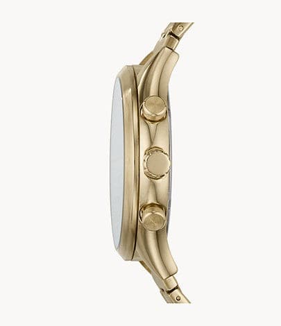 FOSSIL Fenmore Midsize Multifunction Gold-Tone Stainless Steel Watch BQ2366I - Kamal Watch Company