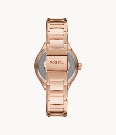 FOSSIL Eevie Multifunction Rose Gold Stainless Steel Watch BQ3721I - Kamal Watch Company