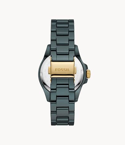 FOSSIL FB-01 Three-Hand Green Ceramic Watch CE1124I - Kamal Watch Company
