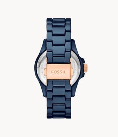 FOSSIL FB-01 Three-Hand Blue Ceramic Watch CE1125I - Kamal Watch Company
