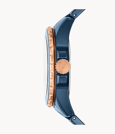 FOSSIL FB-01 Three-Hand Blue Ceramic Watch CE1125I - Kamal Watch Company