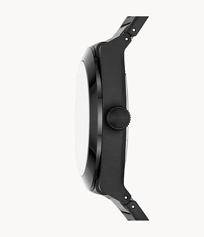 FOSSIL Everett Three-Hand Date Black Ceramic Watch CE5028 - Kamal Watch Company