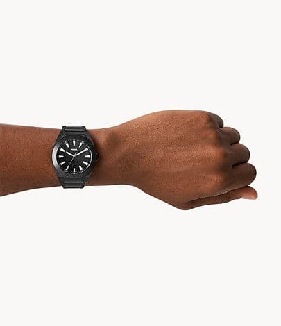 FOSSIL Everett Three-Hand Date Black Ceramic Watch CE5028 - Kamal Watch Company