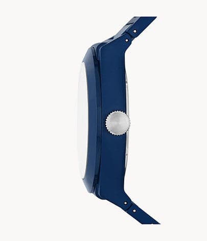 FOSSIL Everett Three-Hand Date Navy Ceramic Watch CE5029 - Kamal Watch Company