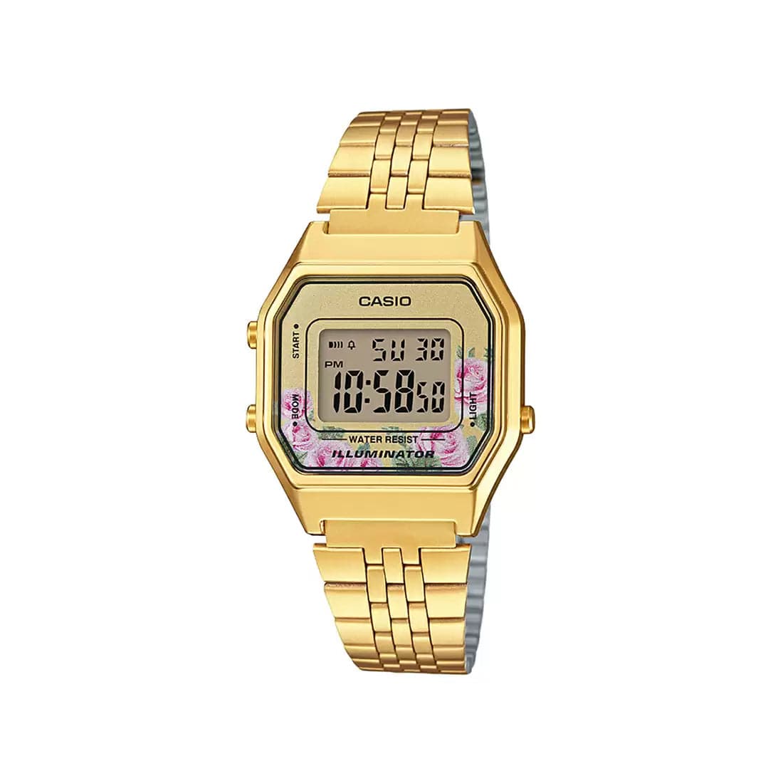CASIO VINTAGE COLLECTION Gold Digital - Women's Watch D206 - Kamal Watch Company