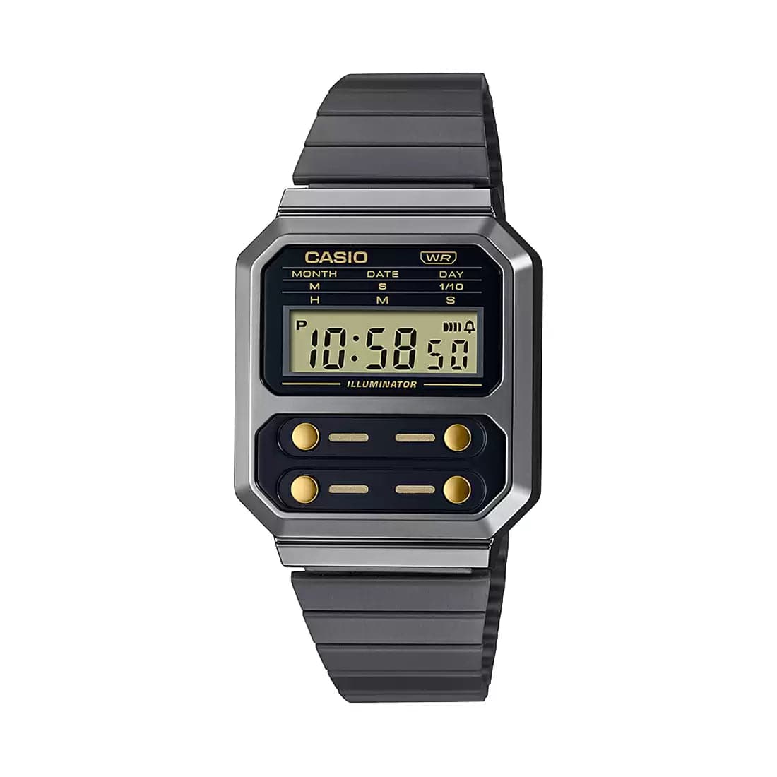 CASIO VINTAGE COLLECTION Black Digital - Unisex Watch D262 - Kamal Watch Company