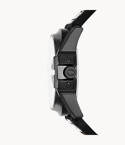 Diesel Master Chief Three-Hand Date Black Leather, Nylon, And Silicone Watch DZ2160I - Kamal Watch Company
