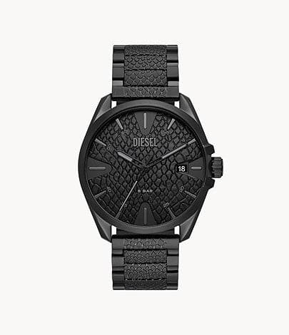 Diesel MS9 Three-Hand Date Black-Tone Stainless Steel Watch DZ2161I - Kamal Watch Company