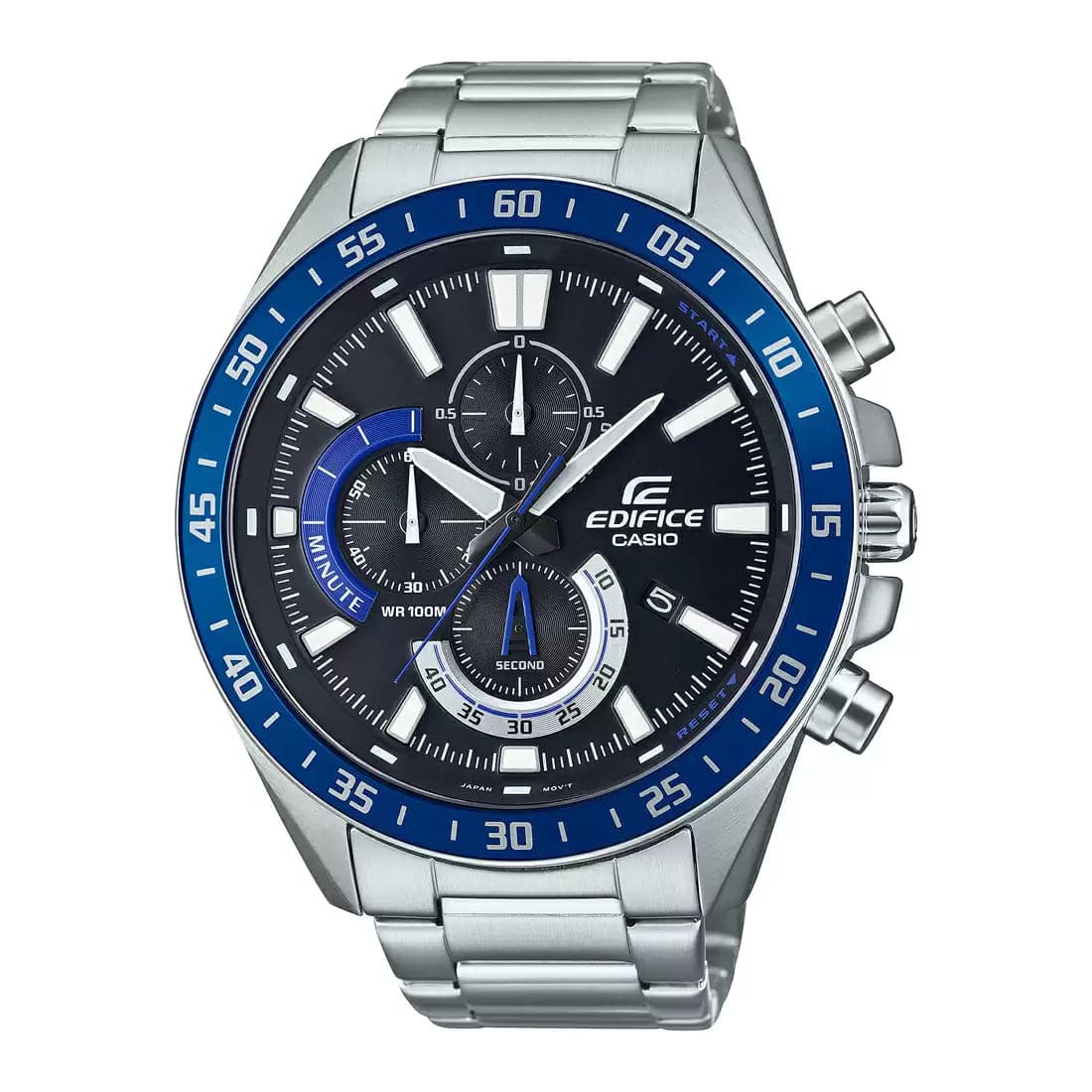 CASIO EDIFICE Silver Chronograph - Men's Watch ED531 - Kamal Watch Company