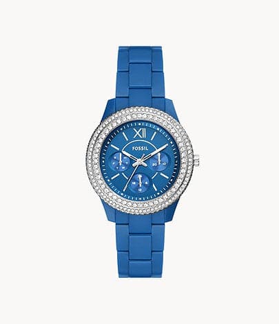 FOSSIL Stella Multifunction Blue Castor Oil Watch ES5193I - Kamal Watch Company