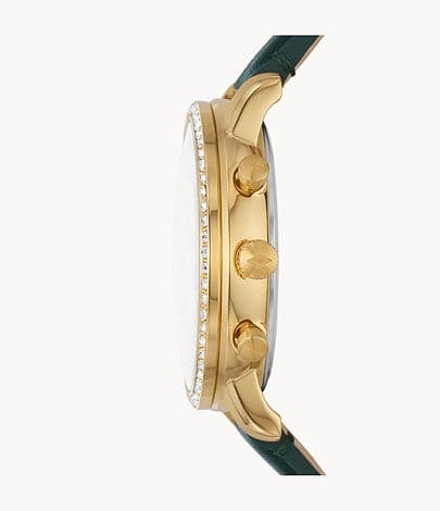 FOSSIL Neutra Chronograph Green Eco Leather Watch ES5239I - Kamal Watch Company
