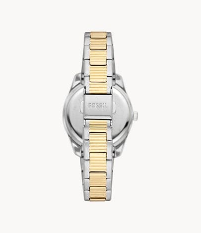 FOSSIL Scarlette Three-Hand Day-Date Two-Tone Stainless Steel Watch ES5240I - Kamal Watch Company