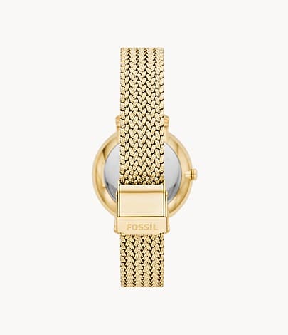 FOSSIL Jacqueline Three-Hand Date Gold-Tone Stainless Steel Watch ES5242I - Kamal Watch Company