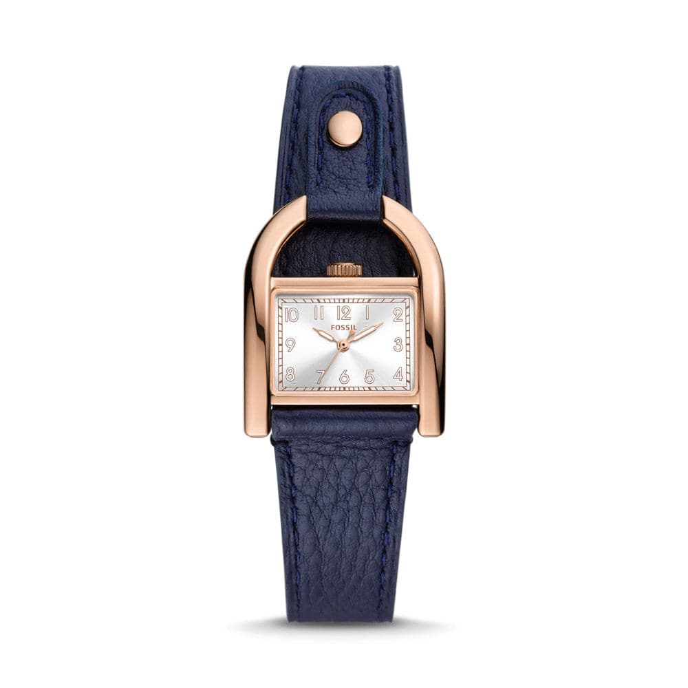 Fossil Harwell 28 mm White Dial Leather Analog Watch for Women - ES5266I - Kamal Watch Company