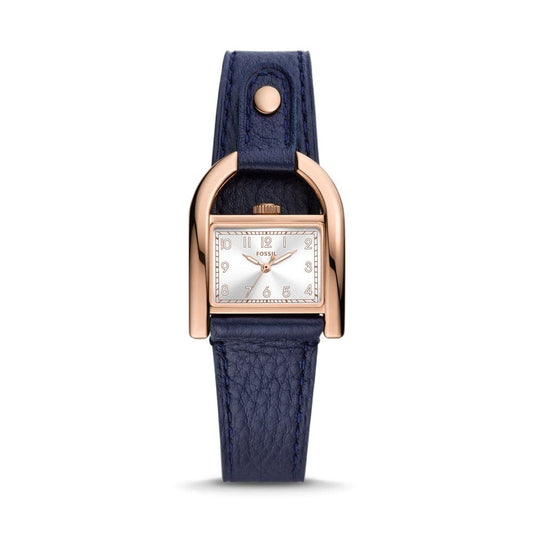 Fossil Harwell 28 mm White Dial Leather Analog Watch for Women - ES5266I - Kamal Watch Company