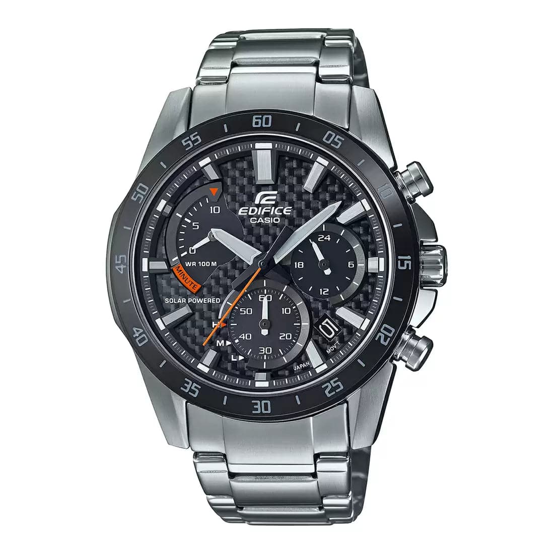 CASIO EDIFICE Silver Solar Chronograph - Men's Watch EX533 - Kamal Watch Company