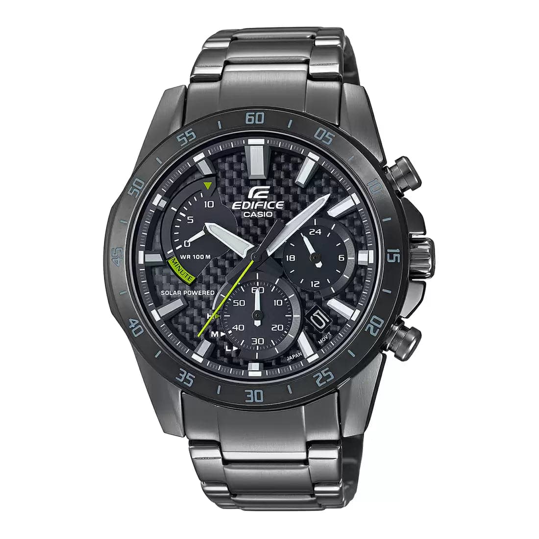 CASIO EDIFICE Black Solar Chronograph - Men's Watch EX534 - Kamal Watch Company